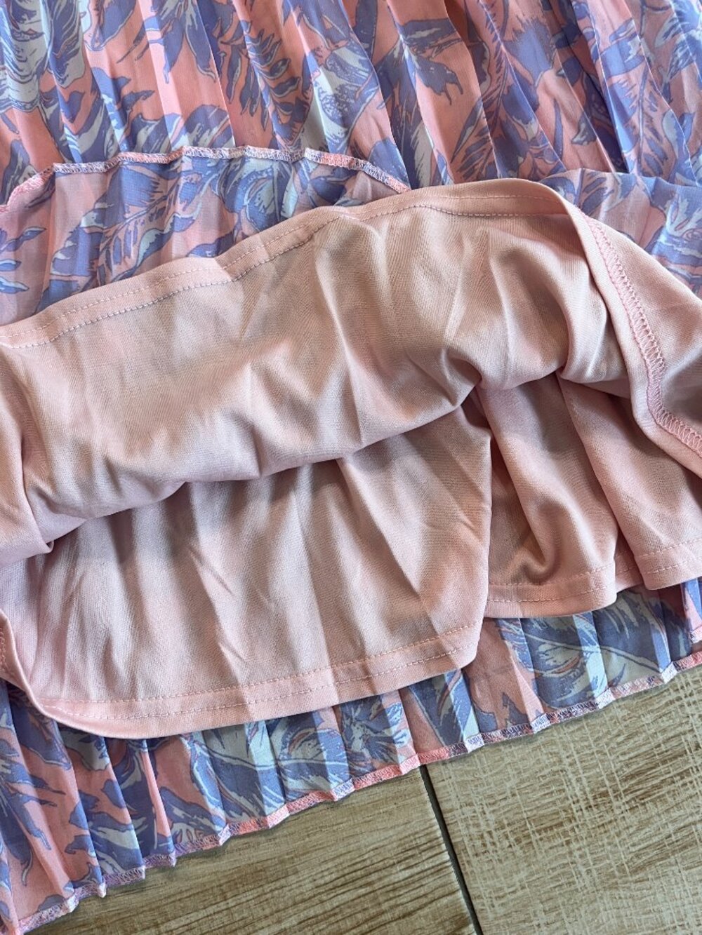 Womens New Look Pink/Purple Pleated Midi Dress - 6 - Picture 3 of 5